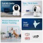 Qubo Smart 360 2K 3MP 1296p WiFi CCTV Security Camera